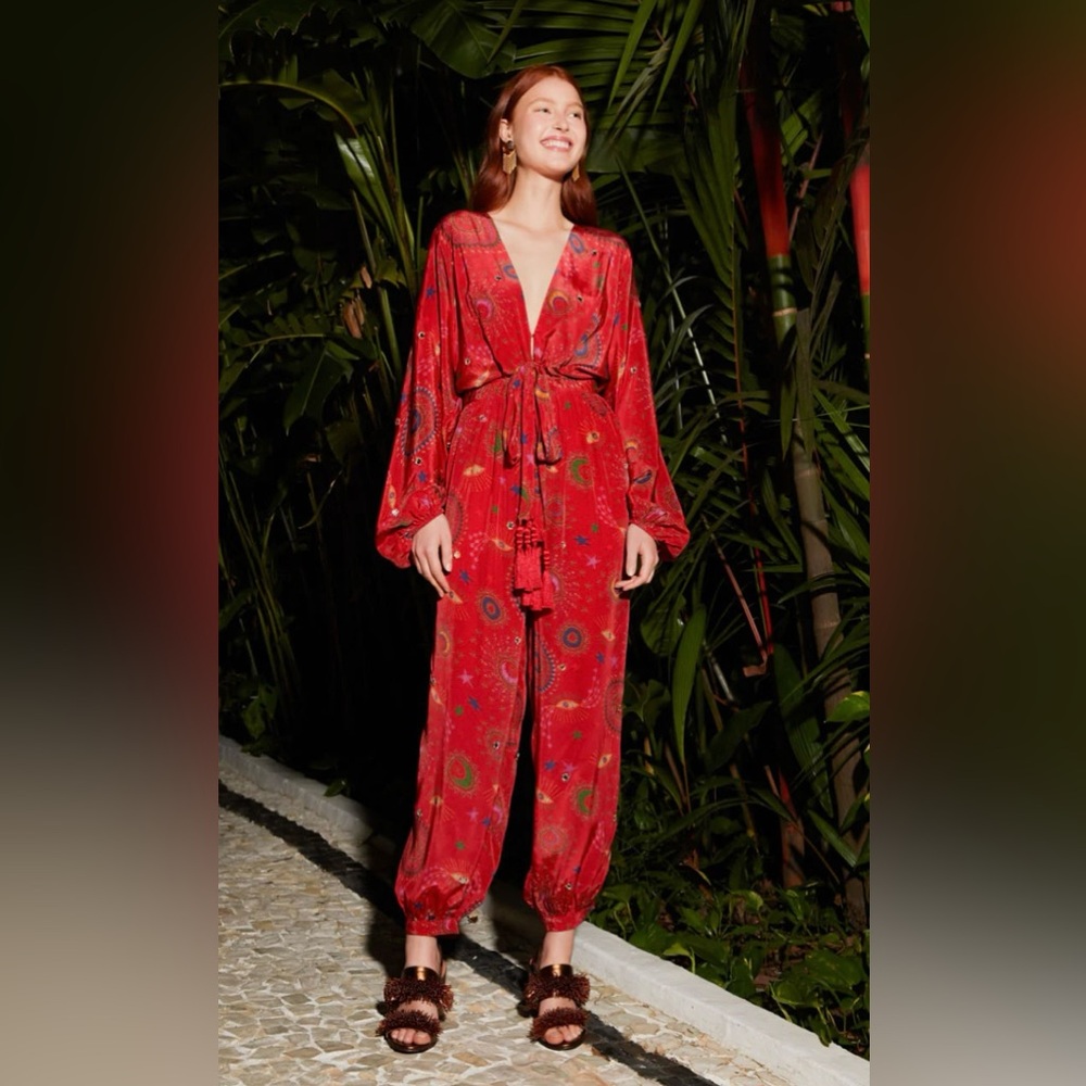 FARM Rio Mystic Night Tassel Jumpsiit
